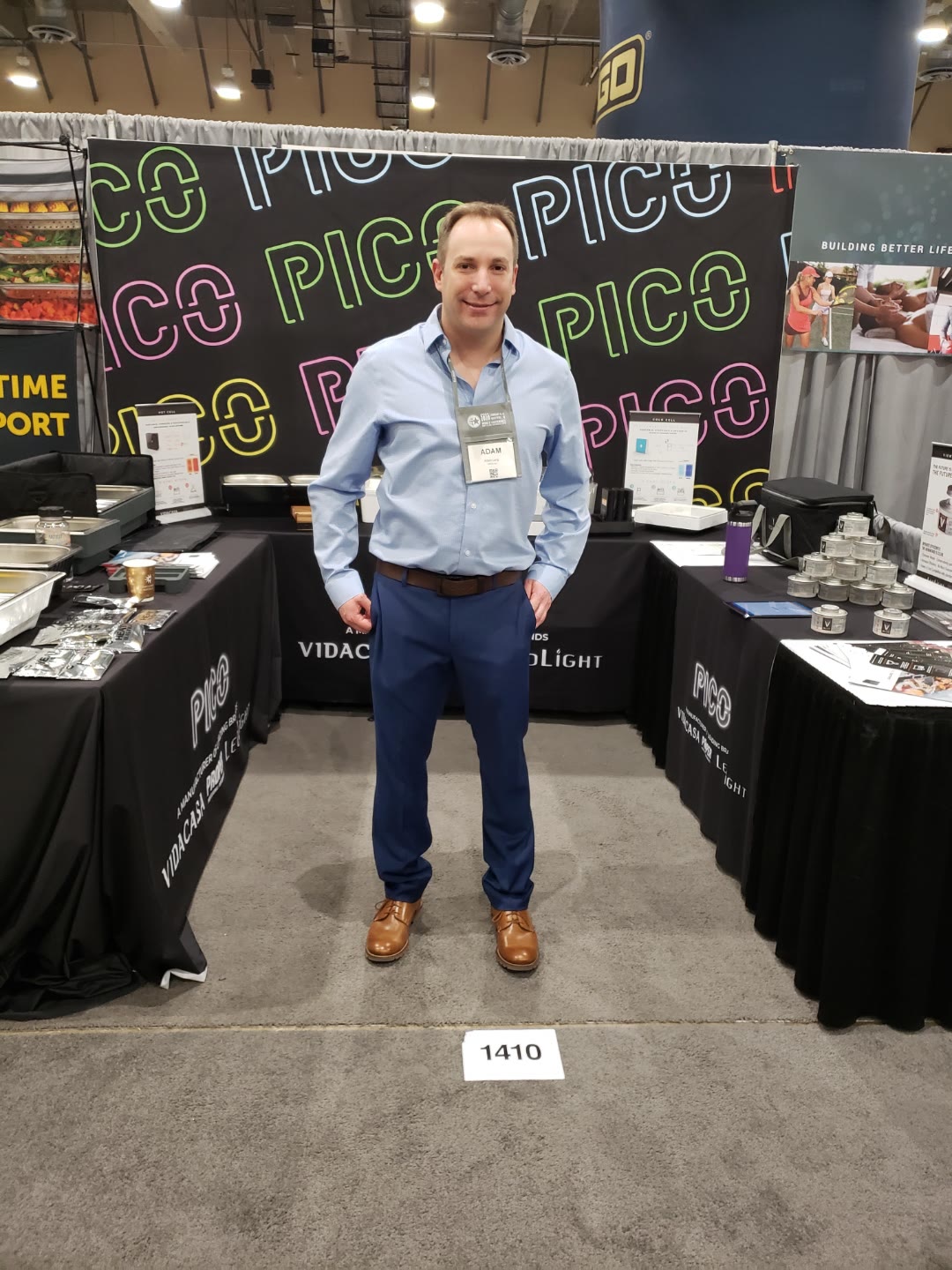 Adam at PICO booth