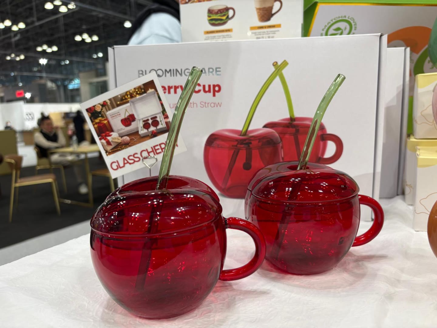 Bloomingware Glass Cherry Cup set