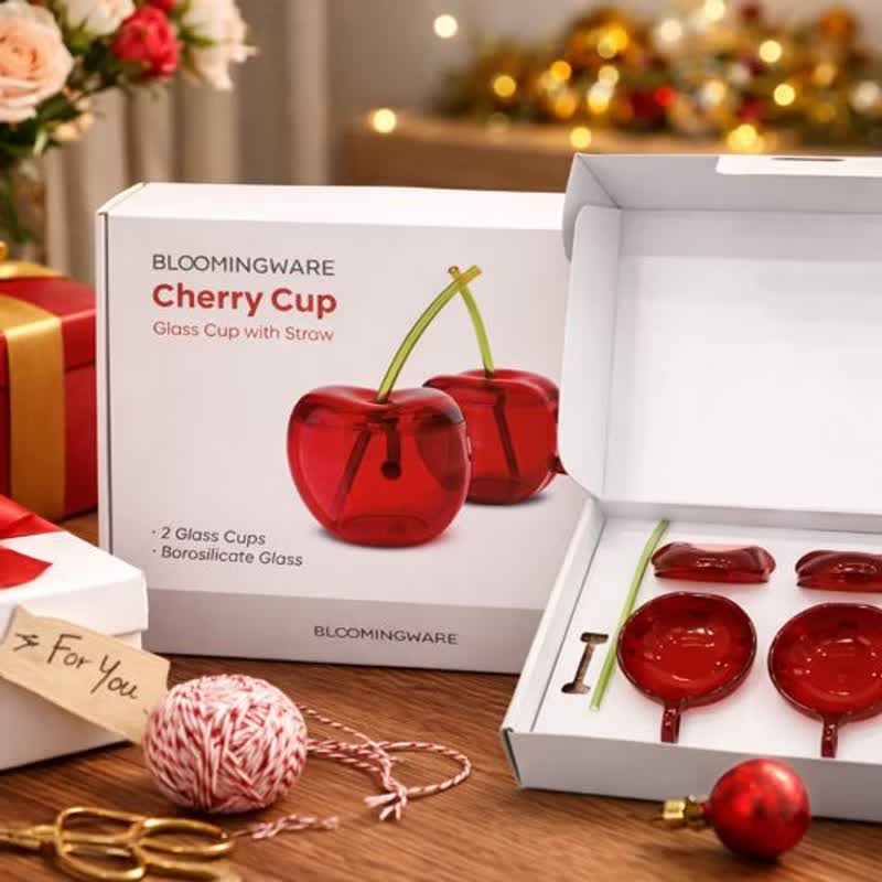 Bloomingware cherry glass cups wholesale distribution